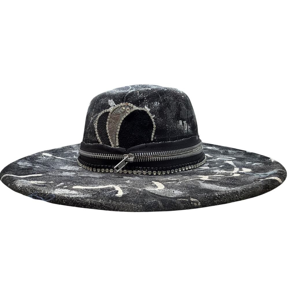 Custom Western-style fedora by Tazzle Hat Co featuring